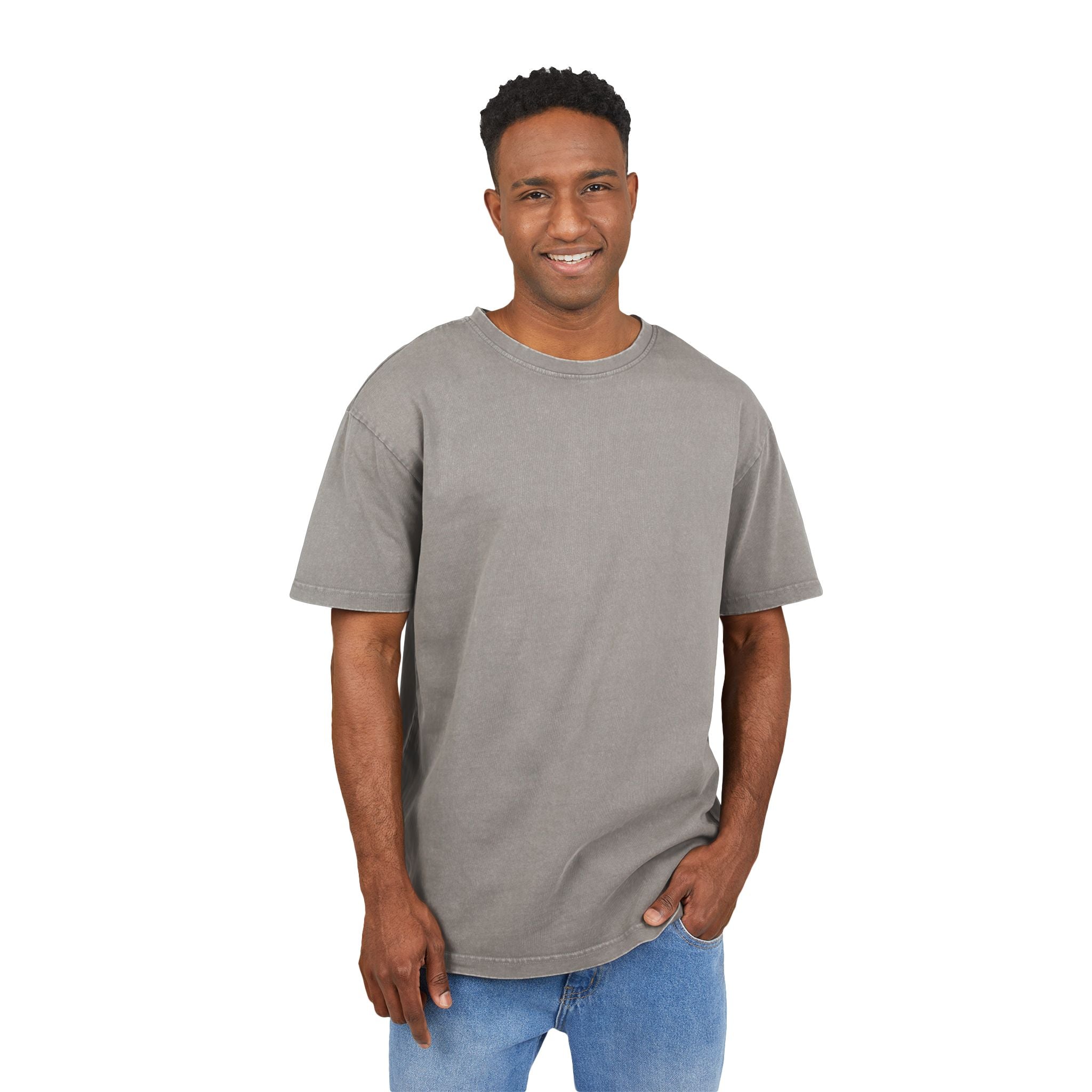 Lost in the Clouds Men's Acid Washed Heavy Oversize Tee