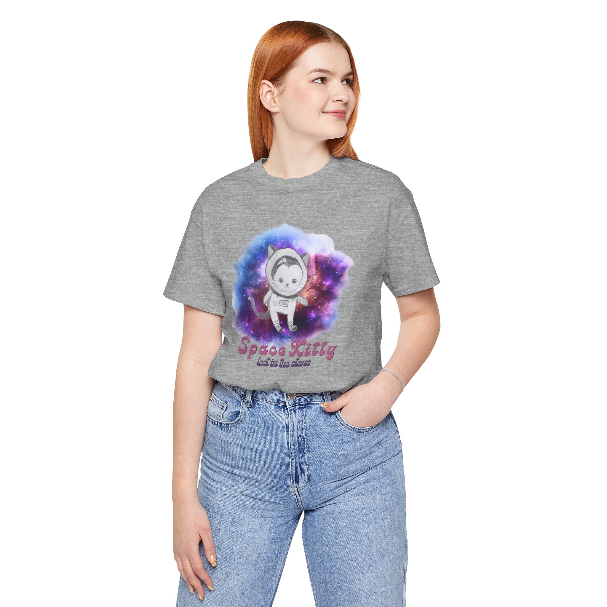 Space Kitty Unisex Jersey Short Sleeve Tee