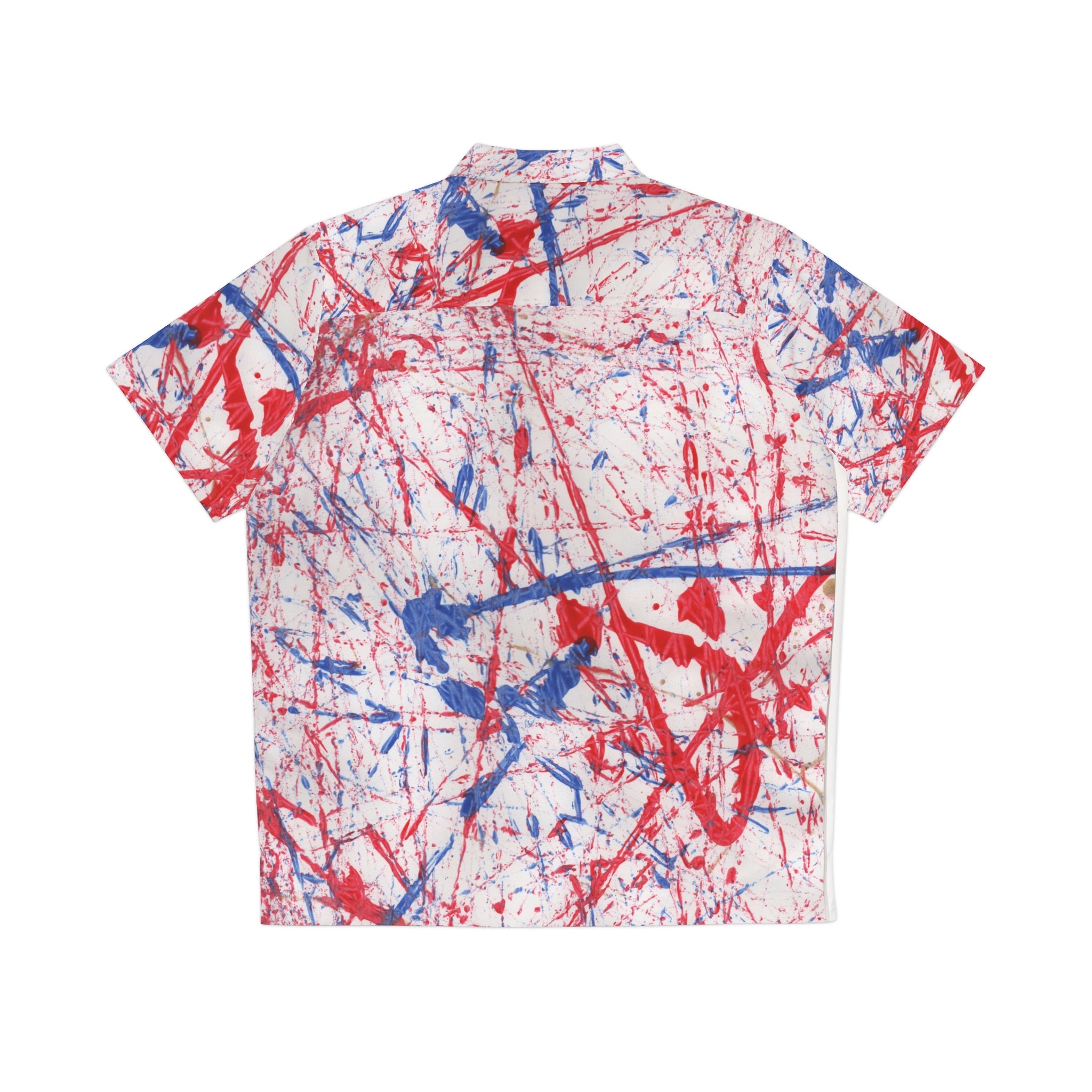 Artistic Paint Splatter Men's Hawaiian Shirt
