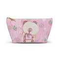 Strawberry Capybara Accessory Pouch w T-bottom