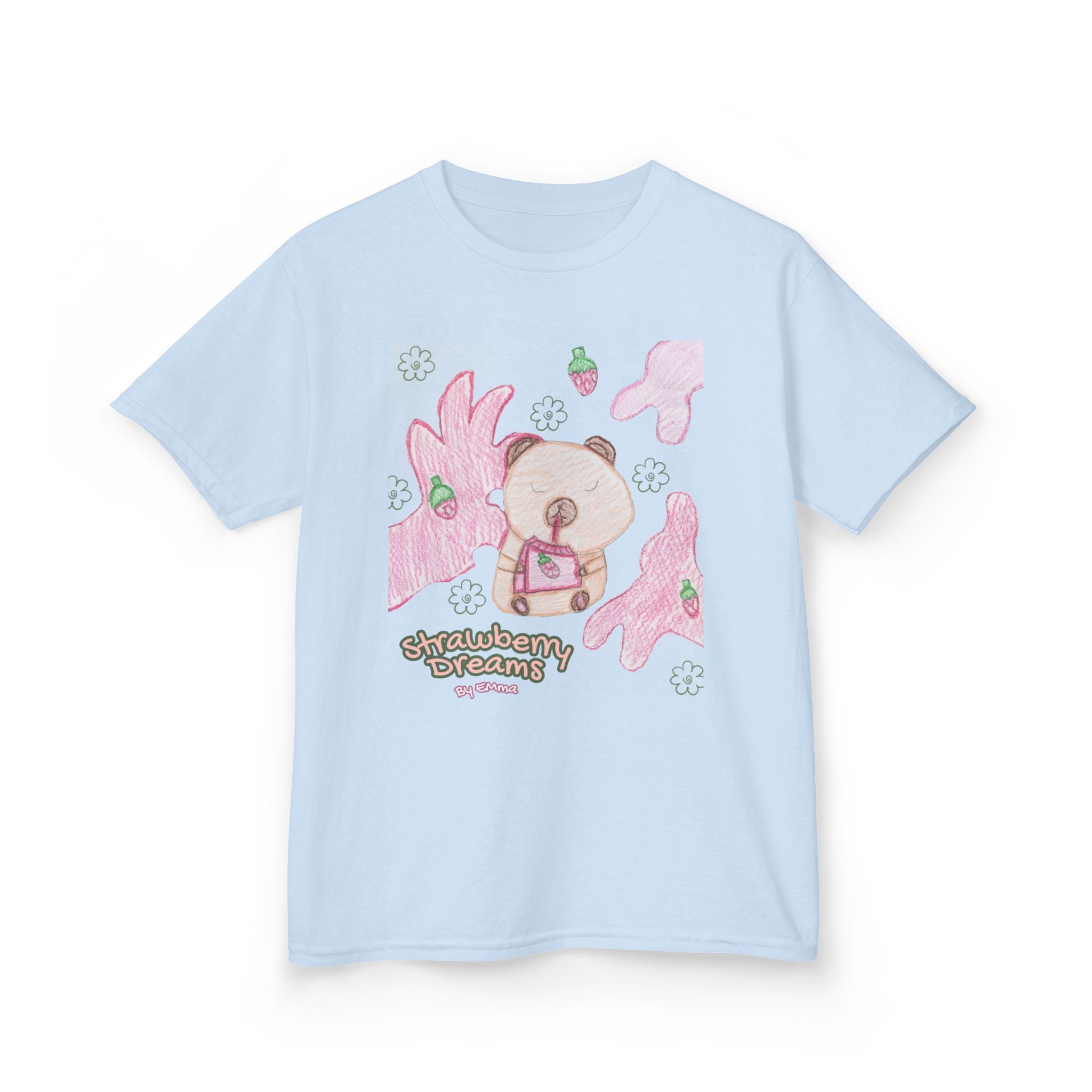 Strawberry Capybara Kids Heavy Cotton™ Tee