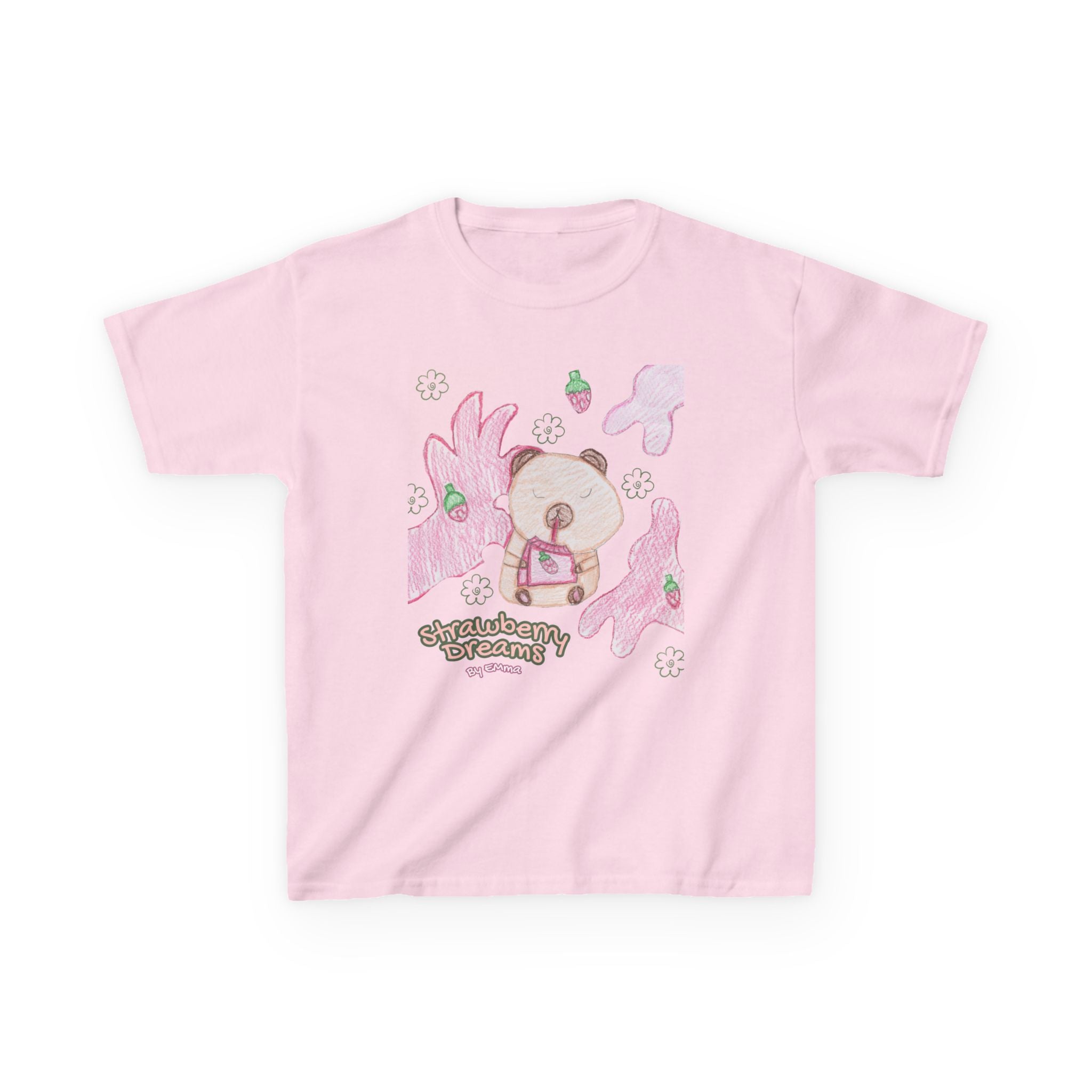 Strawberry Capybara Kids Heavy Cotton™ Tee