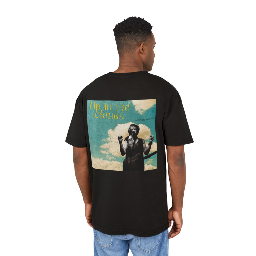 Lost in the Clouds Men's Acid Washed Heavy Oversize Tee