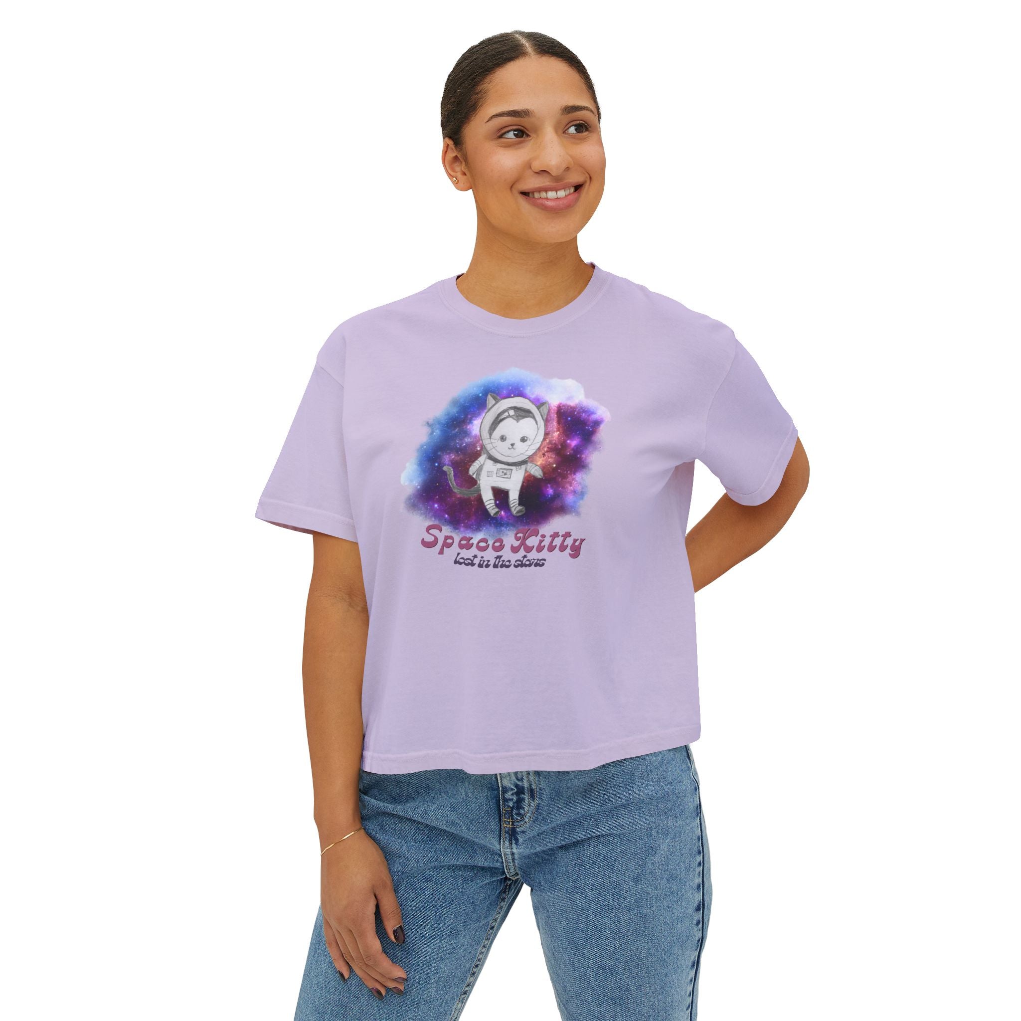 Space Kitty Women's Boxy Tee