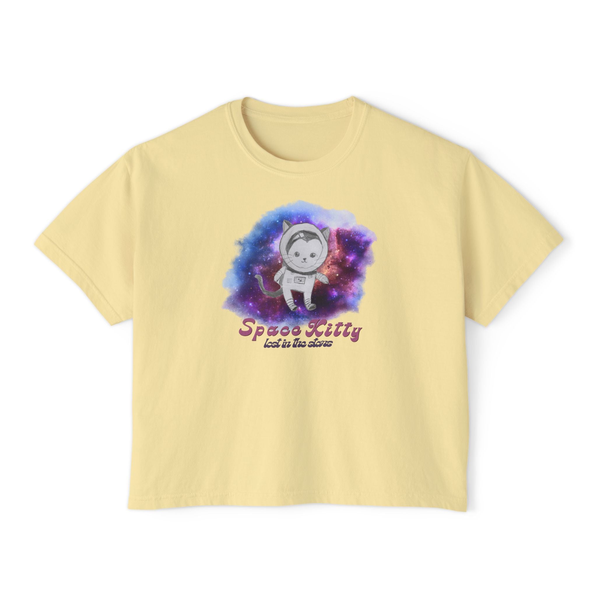 Space Kitty Women's Boxy Tee