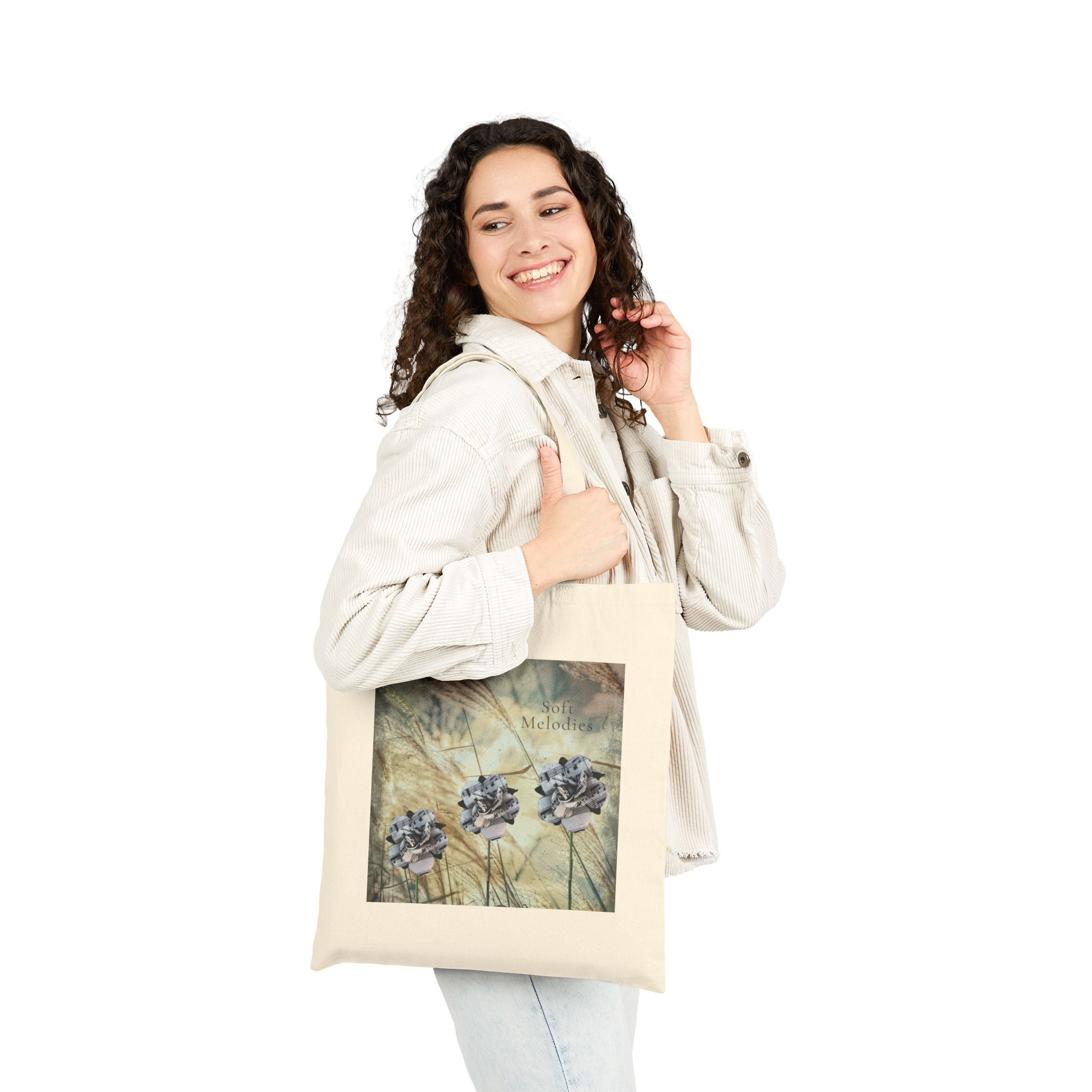 Soft Melodies Cotton Canvas Tote Bag