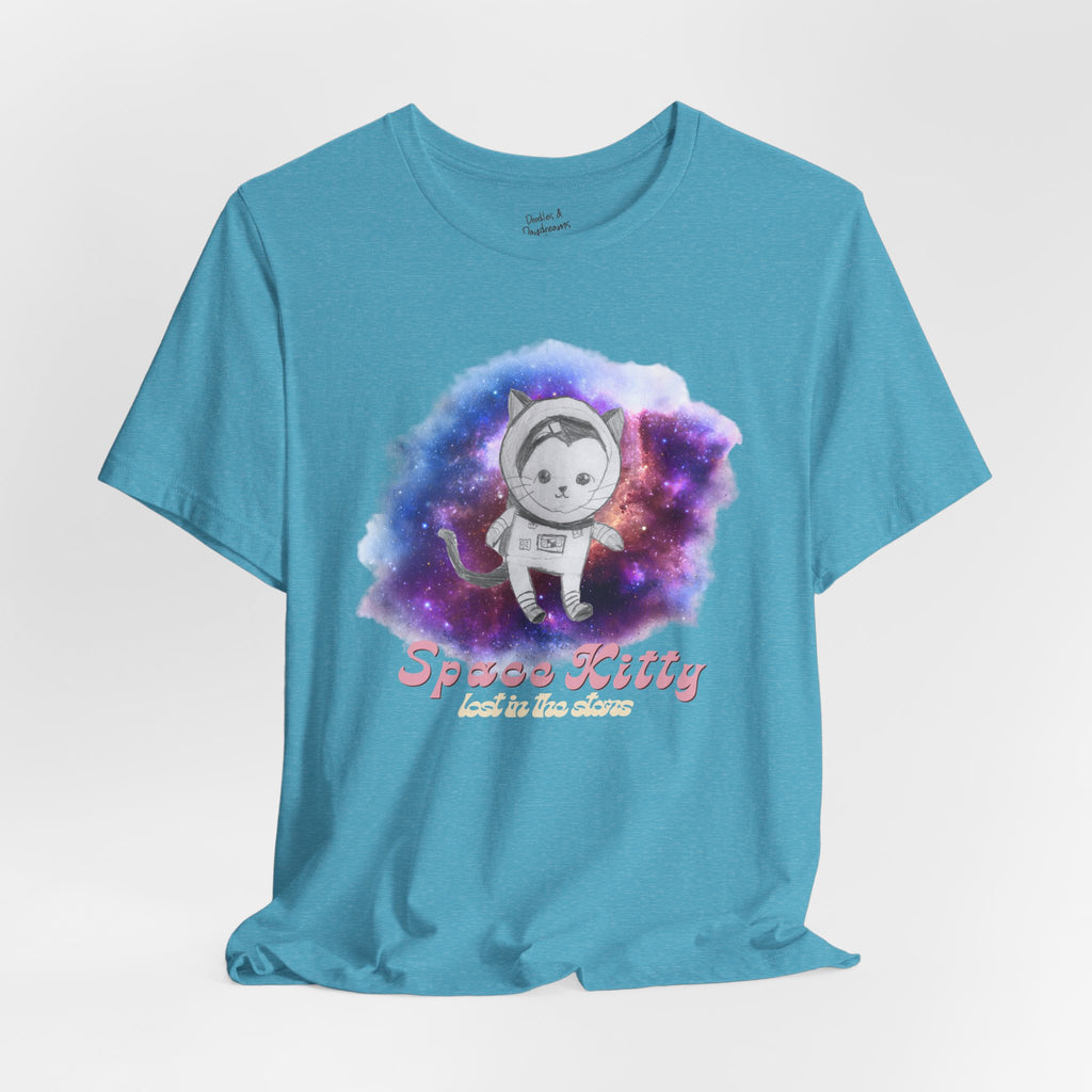 Space Kitty Unisex Jersey Short Sleeve Tee