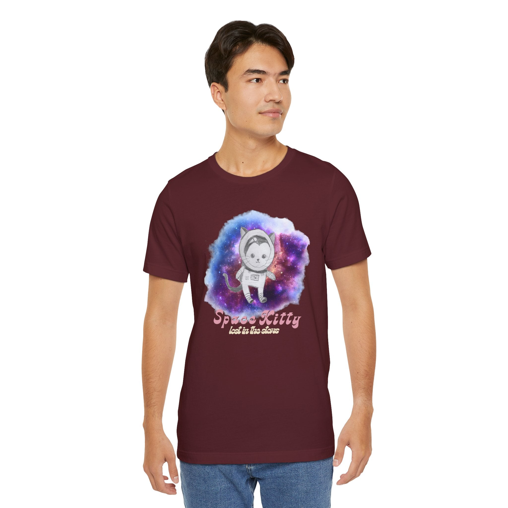 Space Kitty Unisex Jersey Short Sleeve Tee