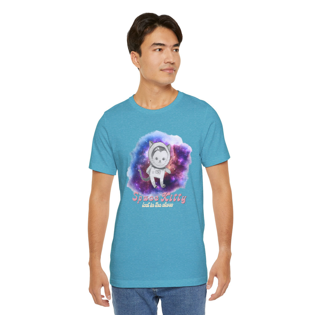 Space Kitty Unisex Jersey Short Sleeve Tee