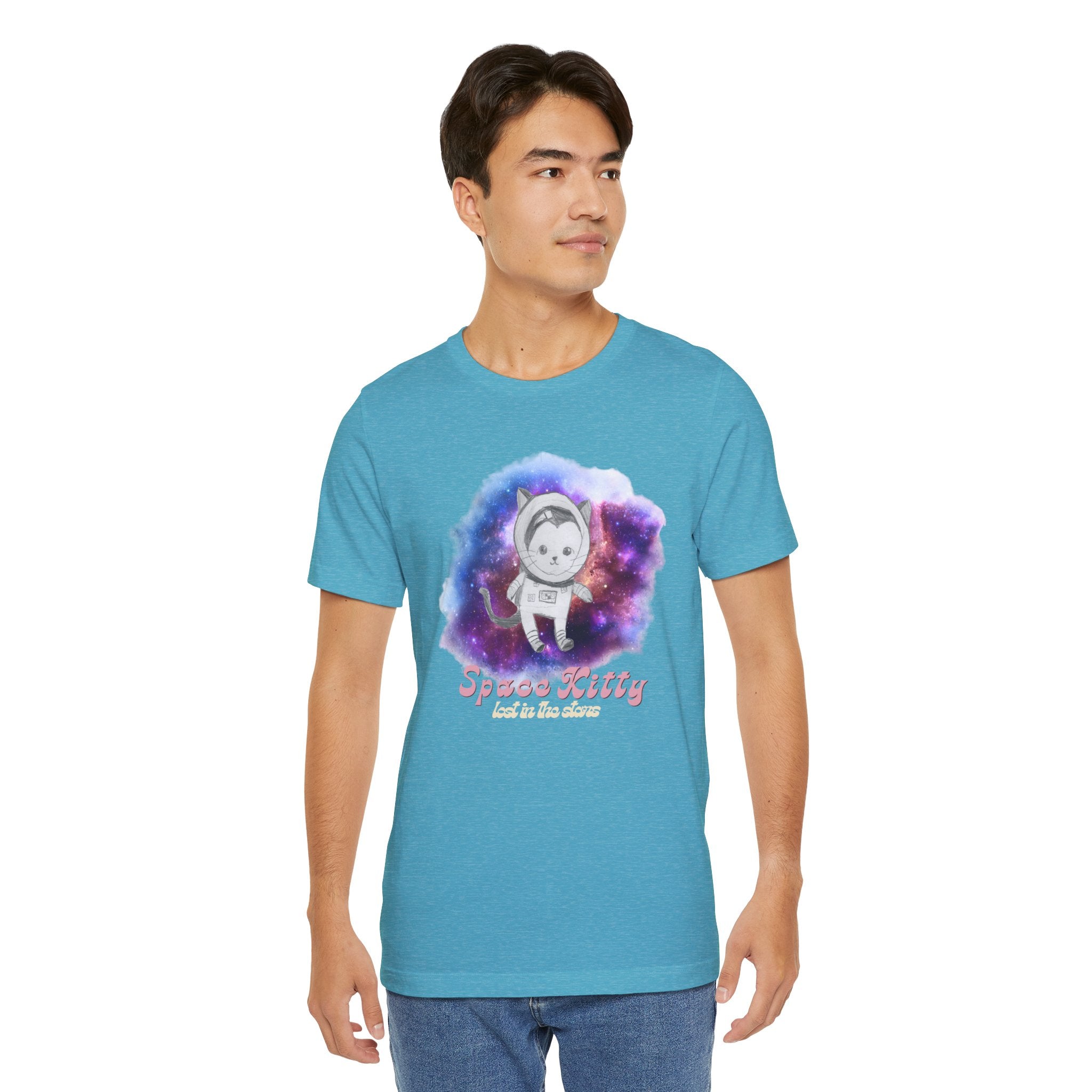 Space Kitty Unisex Jersey Short Sleeve Tee