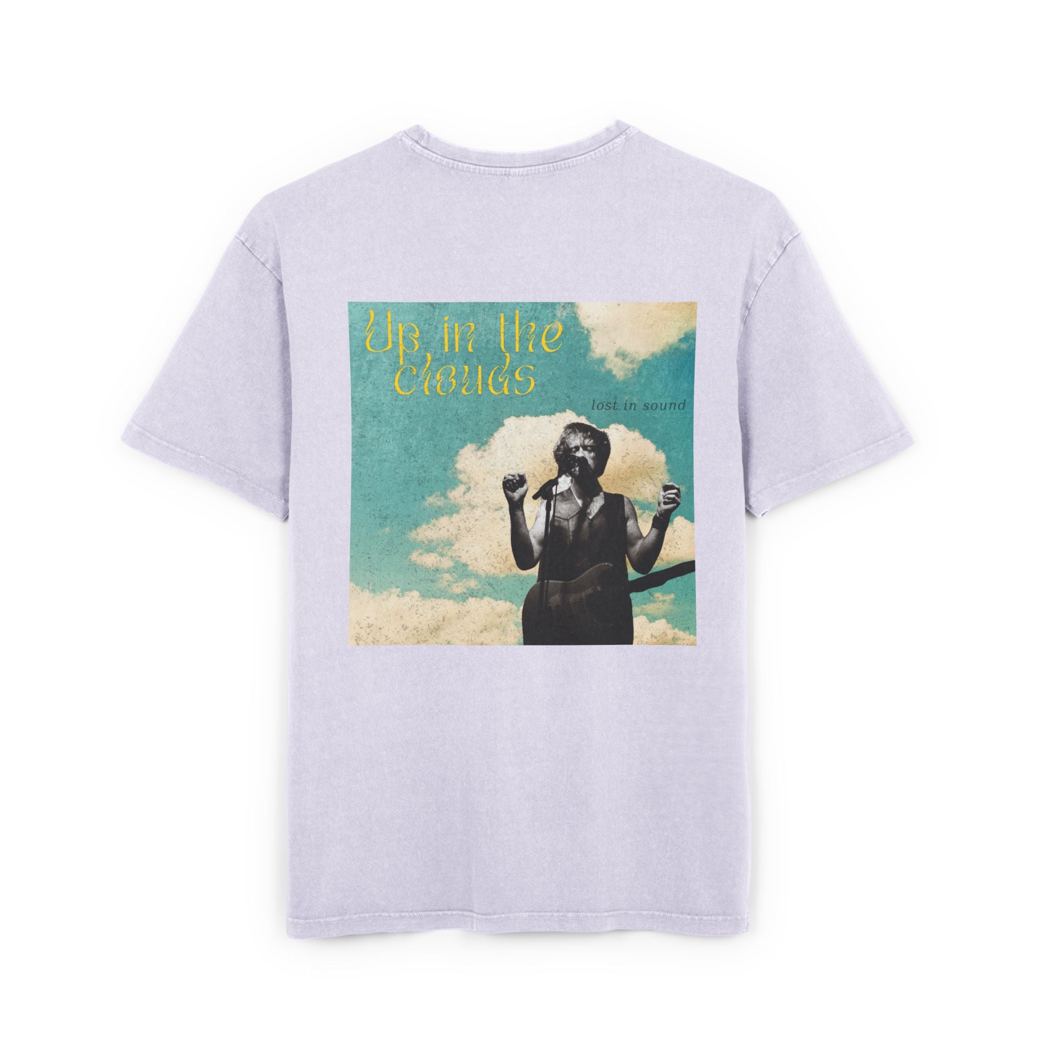 Lost in the Clouds Men's Acid Washed Heavy Oversize Tee