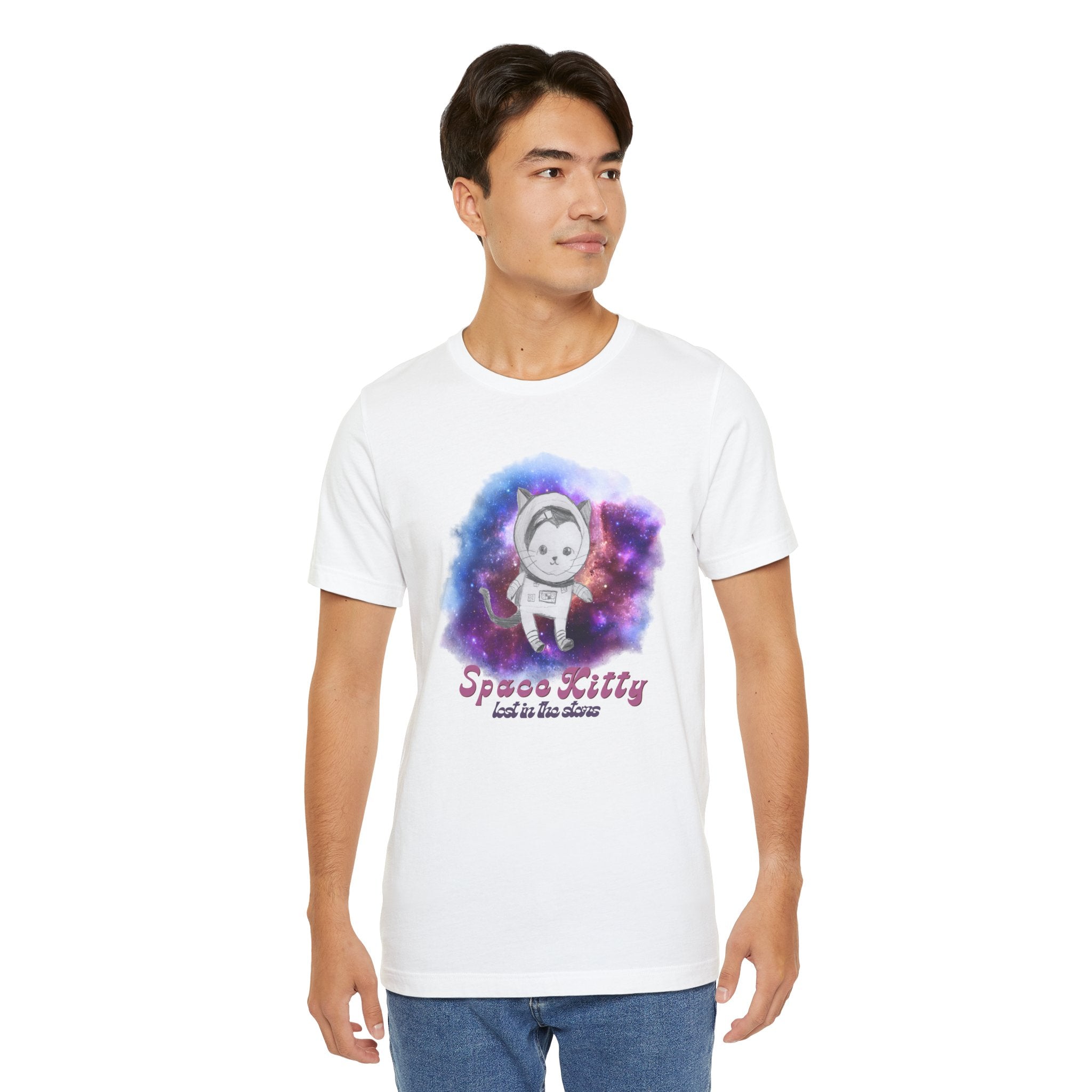 Space Kitty Unisex Jersey Short Sleeve Tee