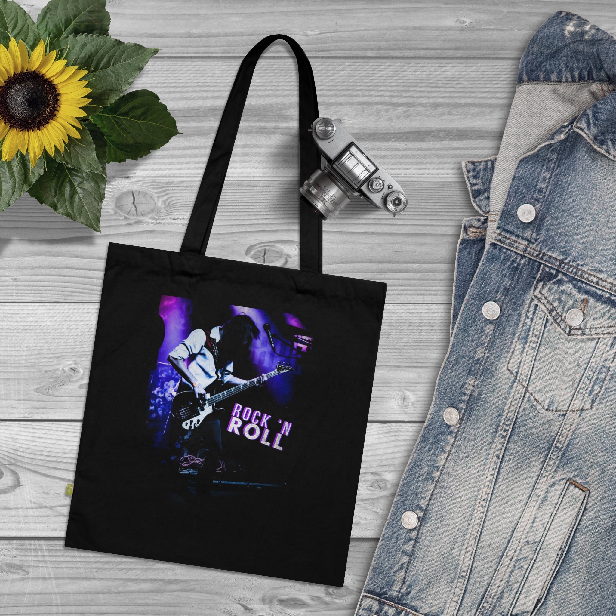 Rock 'N Roll Organic Cotton Tote Bag