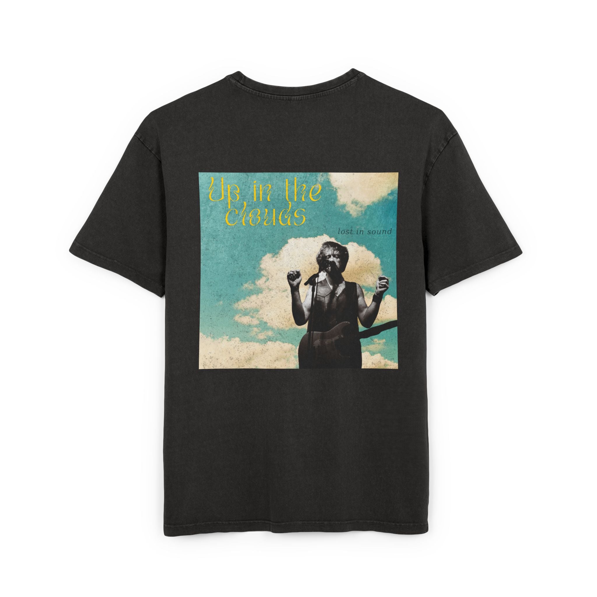 Lost in the Clouds Men's Acid Washed Heavy Oversize Tee