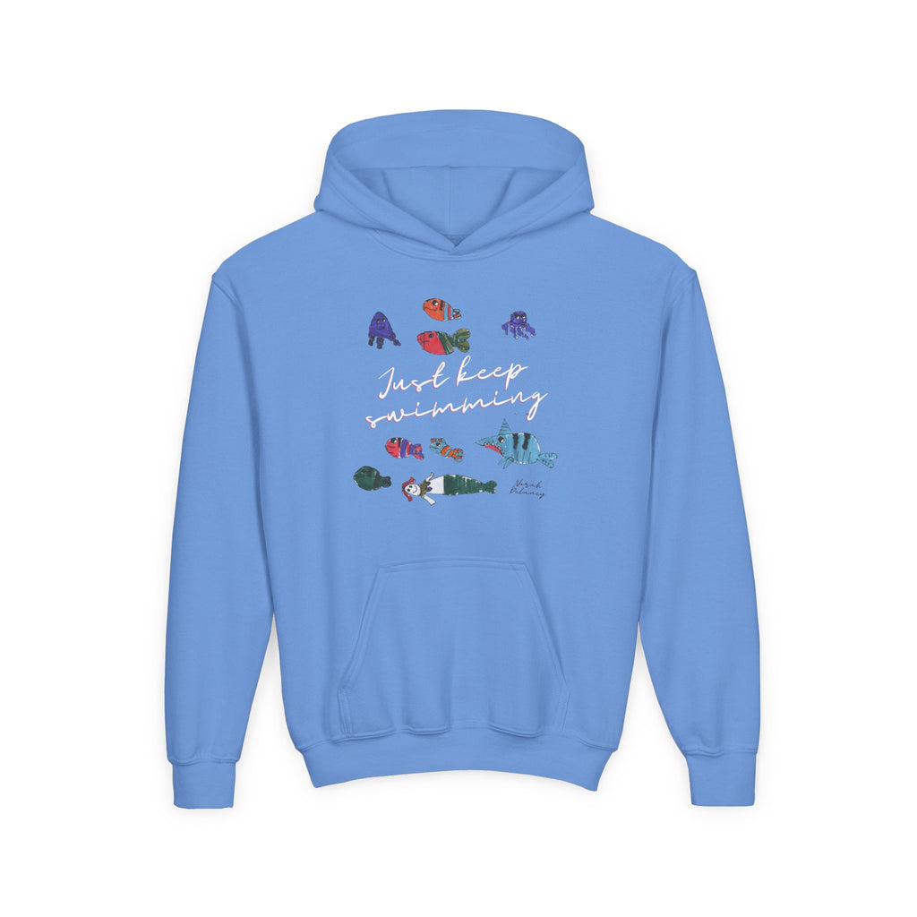 Just Keep Swimming Youth Heavy Blend Hooded Sweatshirt