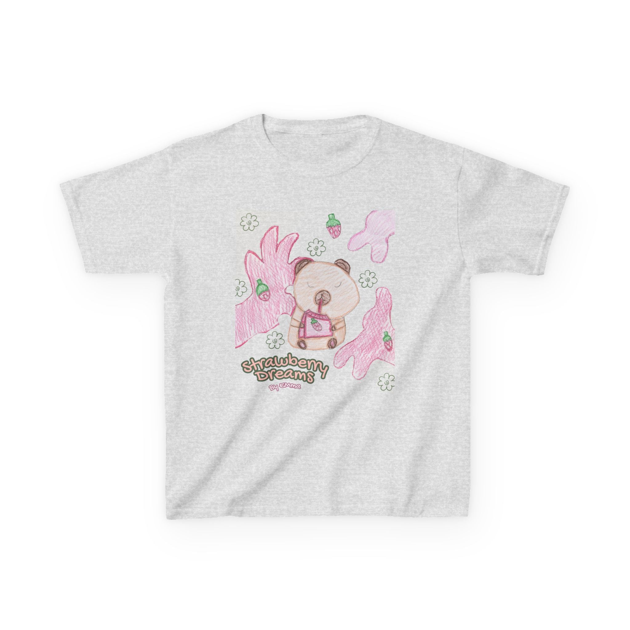 Strawberry Capybara Kids Heavy Cotton™ Tee
