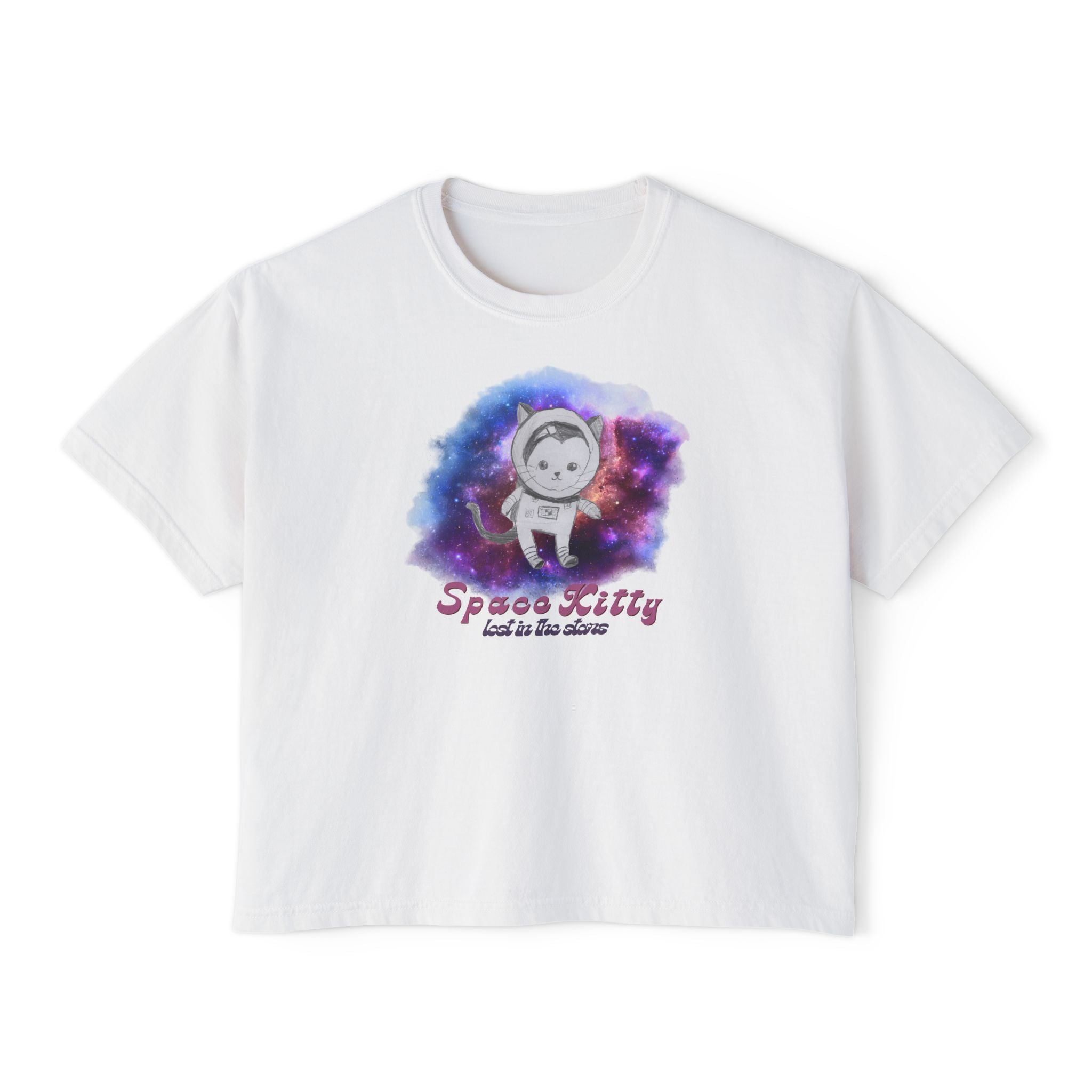 Space Kitty Women's Boxy Tee