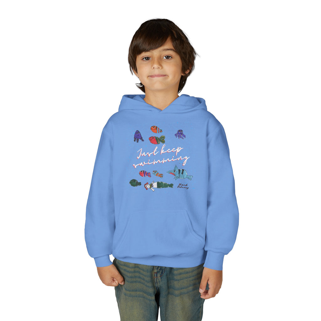 Just Keep Swimming Youth Heavy Blend Hooded Sweatshirt