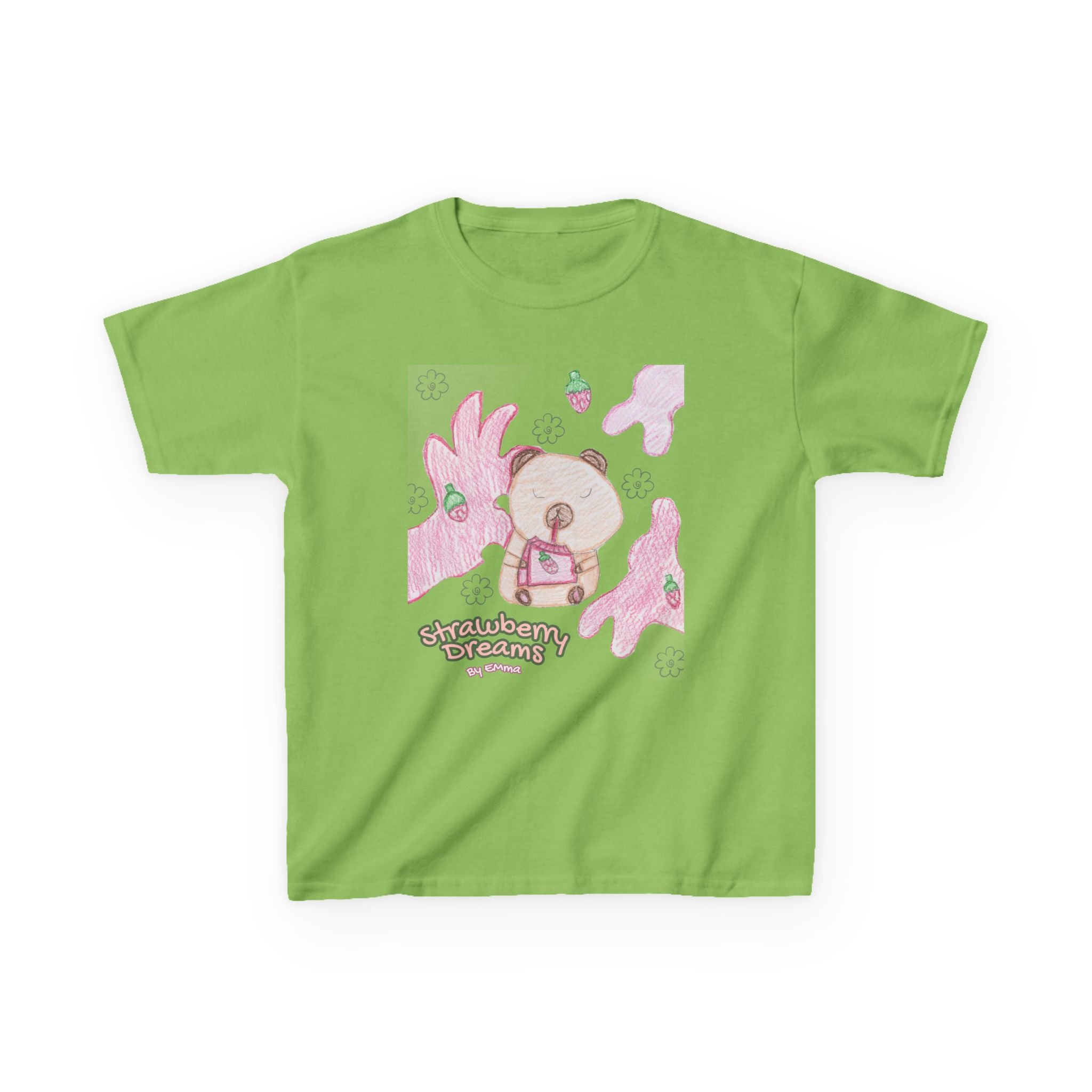 Strawberry Capybara Kids Heavy Cotton™ Tee