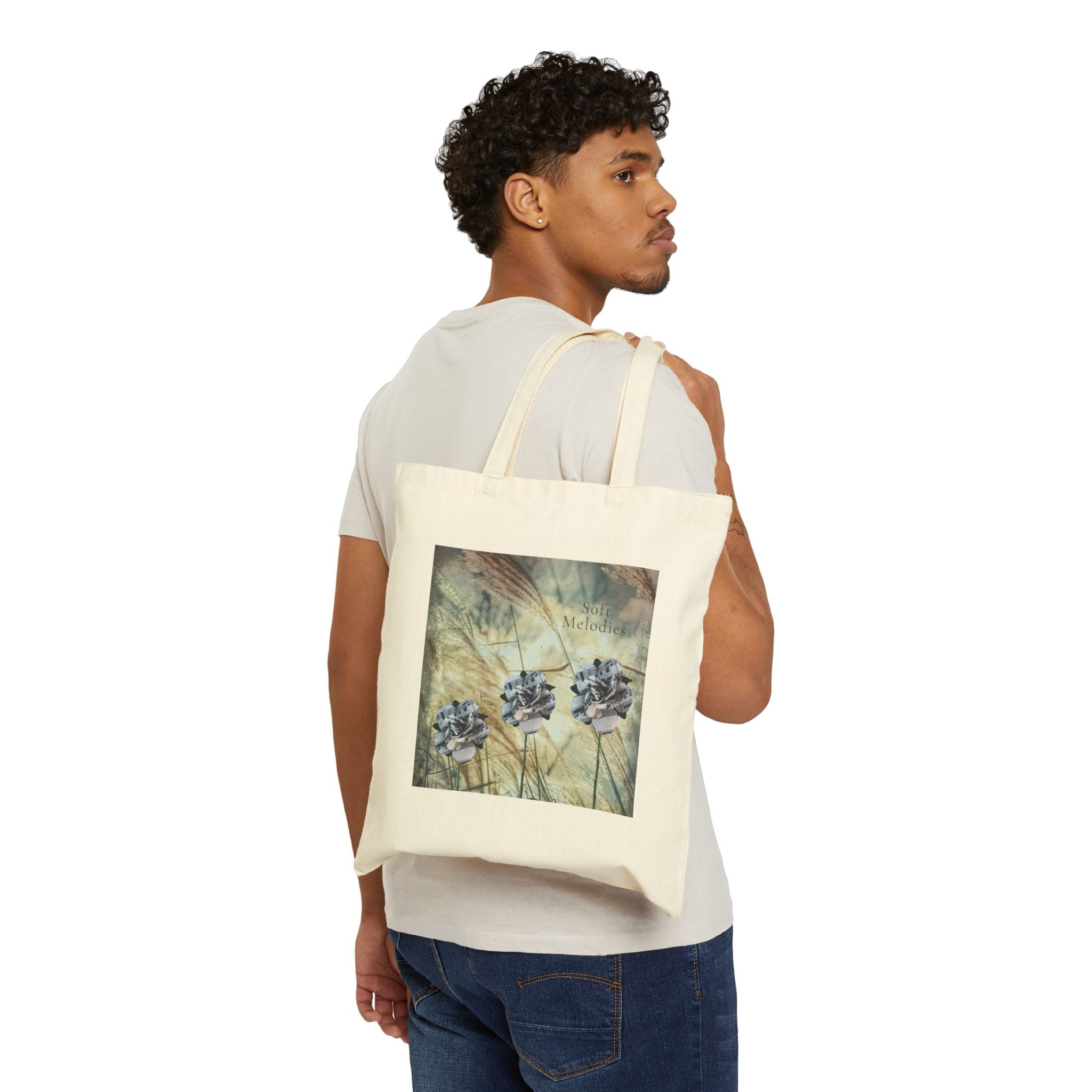 Soft Melodies Cotton Canvas Tote Bag