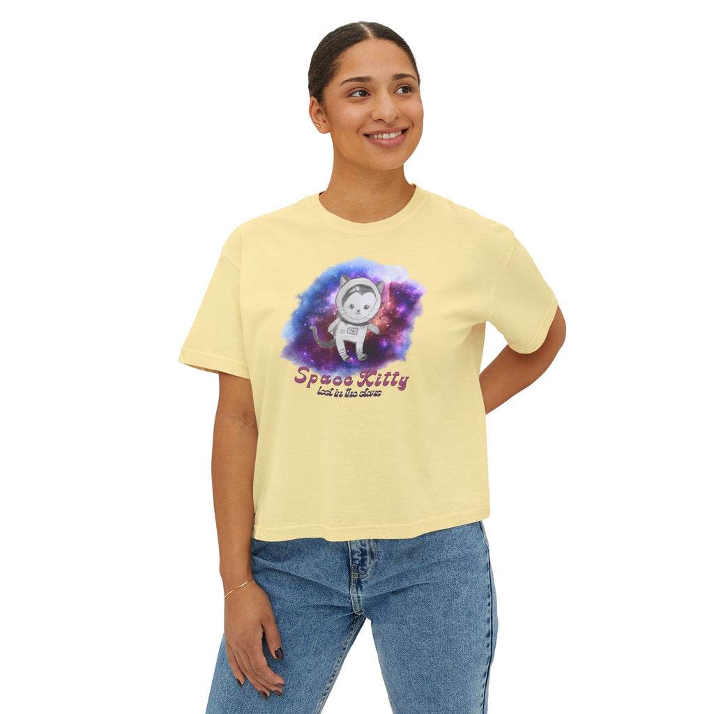 Space Kitty Women's Boxy Tee