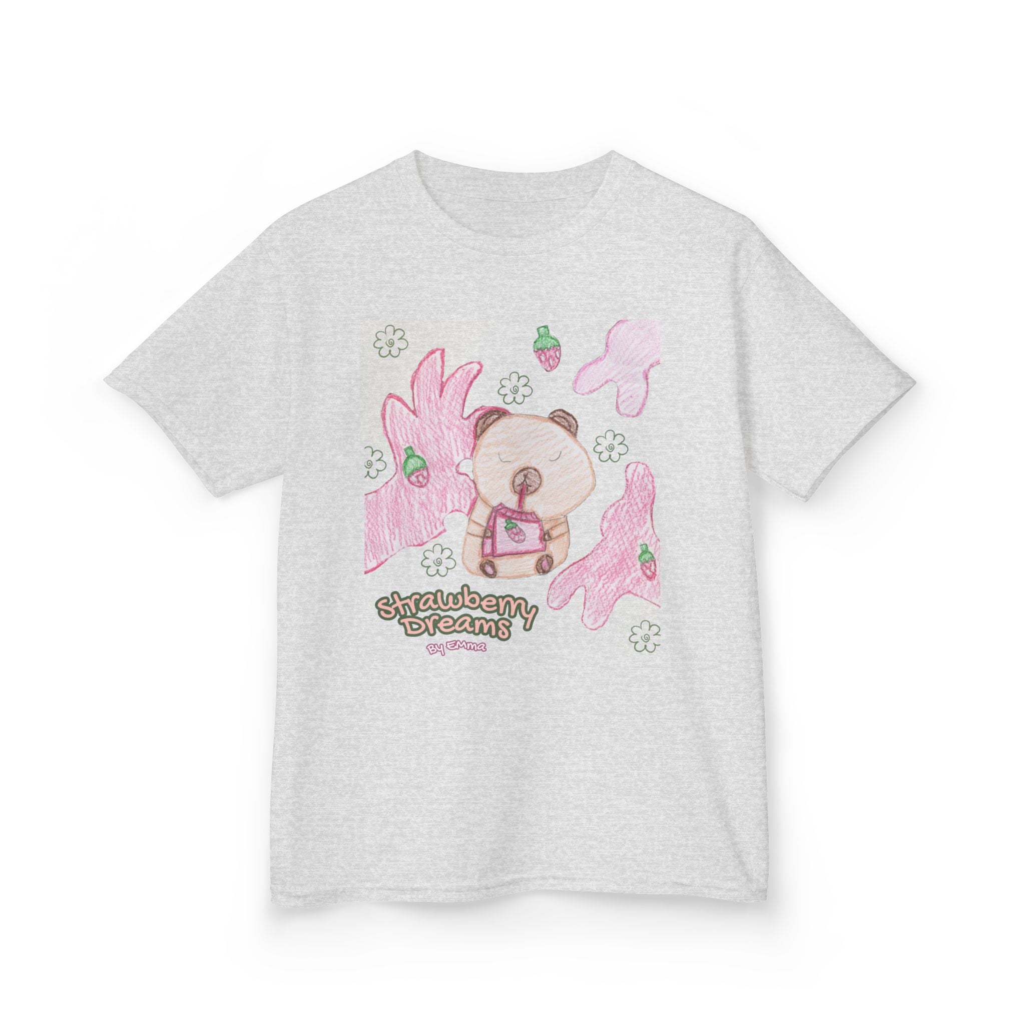Strawberry Capybara Kids Heavy Cotton™ Tee
