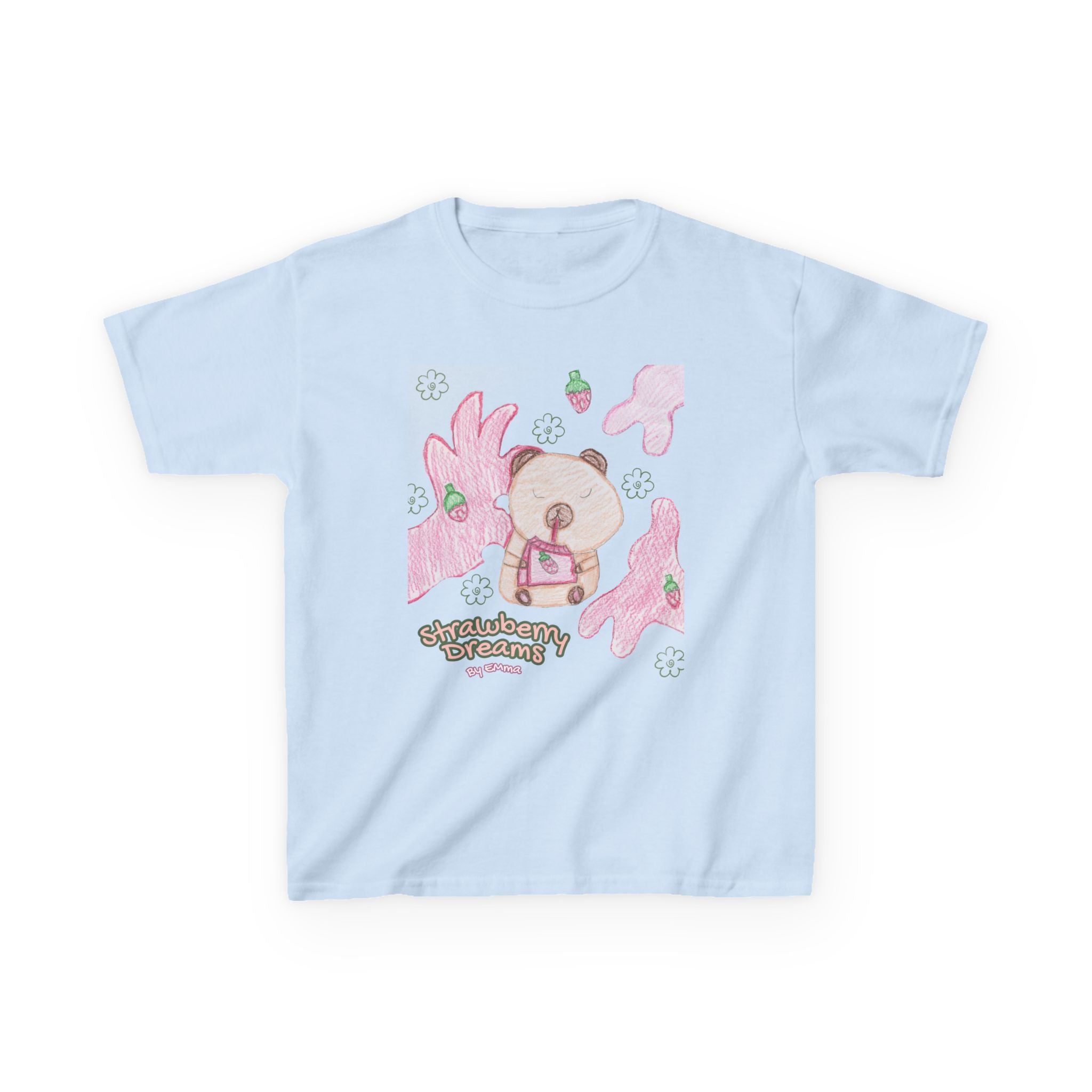 Strawberry Capybara Kids Heavy Cotton™ Tee