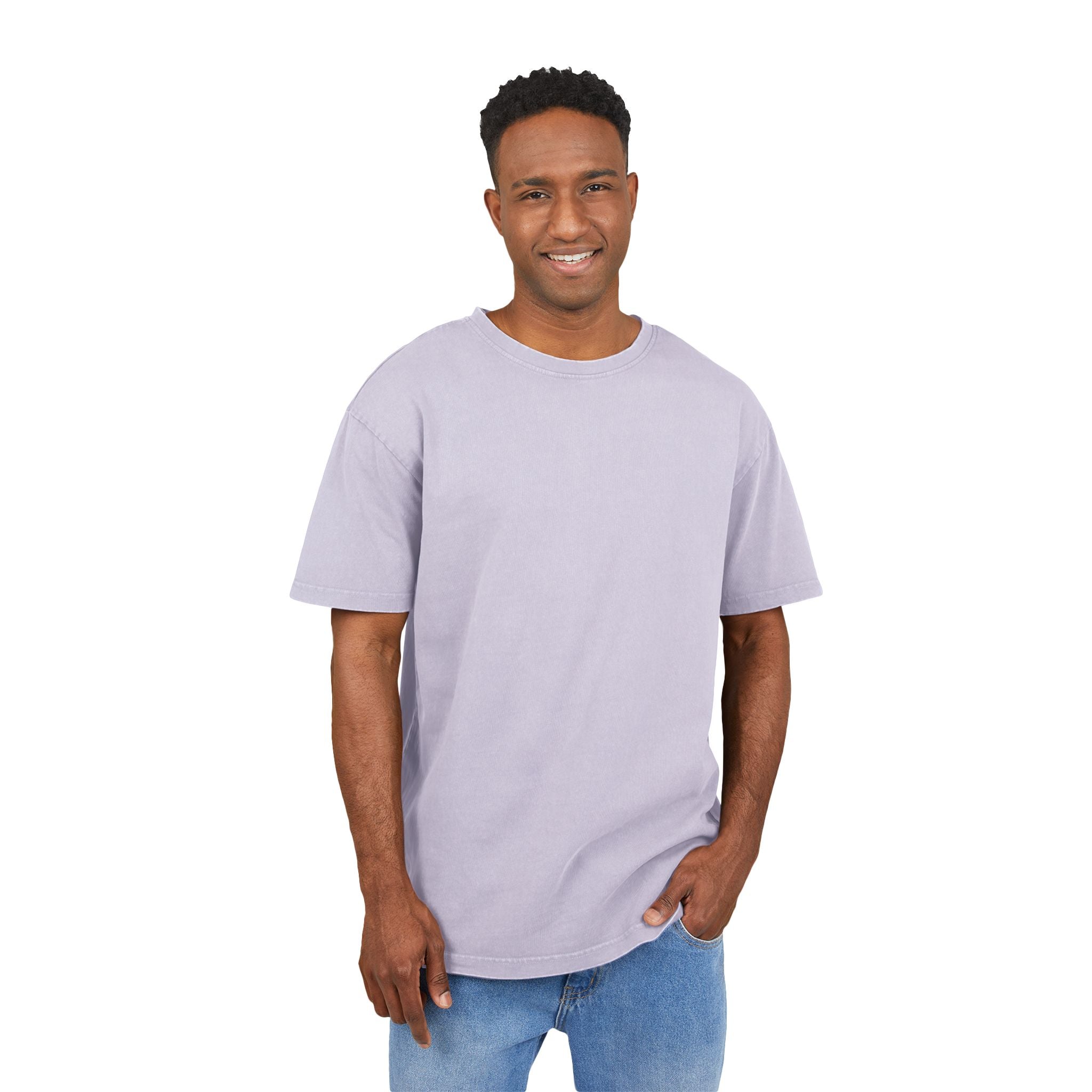 Lost in the Clouds Men's Acid Washed Heavy Oversize Tee