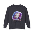 Space Kitty Unisex Lightweight Crewneck Sweatshirt