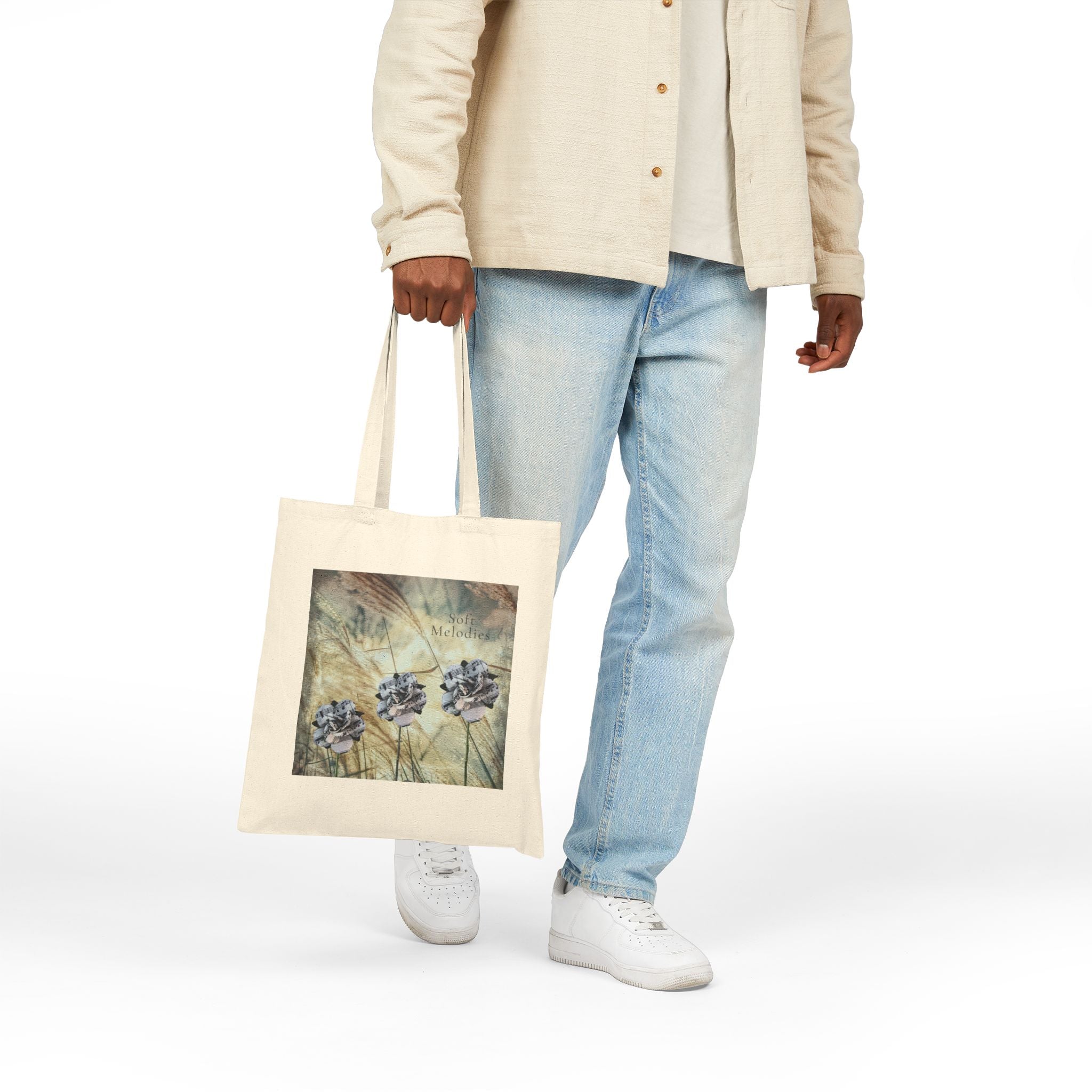 Soft Melodies Cotton Canvas Tote Bag