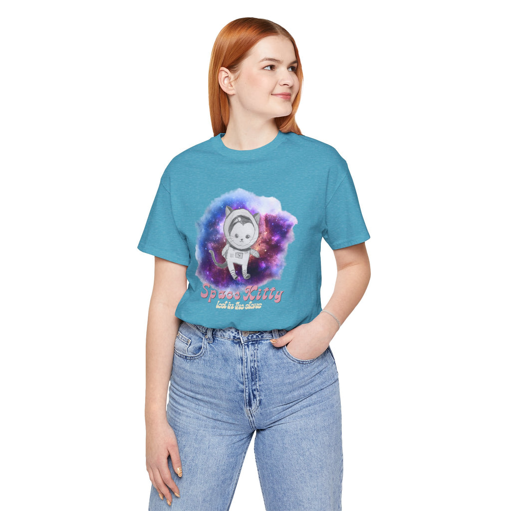 Space Kitty Unisex Jersey Short Sleeve Tee
