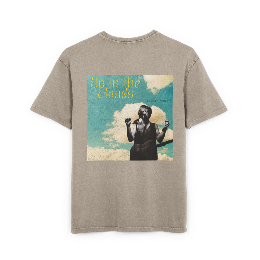 Lost in the Clouds Men's Acid Washed Heavy Oversize Tee